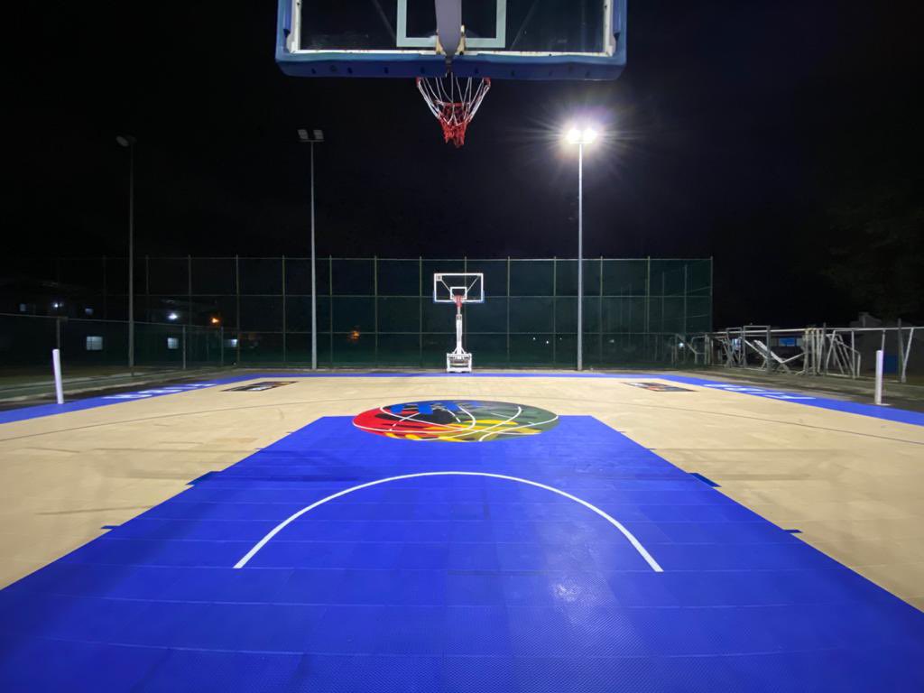 Floodlit Basketball Court for Sri Lankan Basketballers Sri Lankan