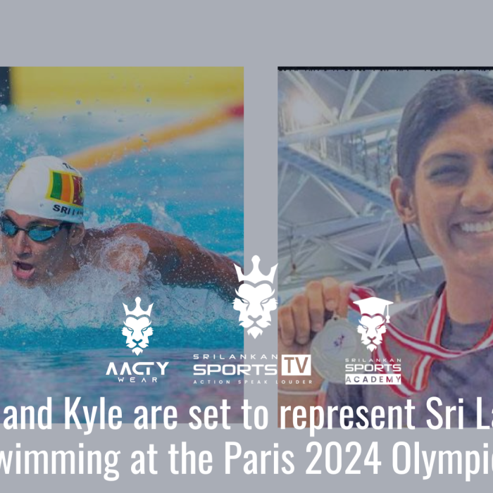 Ganga and Kyle are set to represent Sri Lanka in swimming at the Paris 2024 Olympics