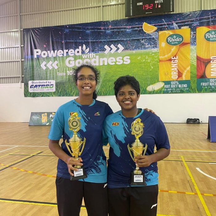 Hasini and Hasara clinch Women’s Doubles silver in Zambia